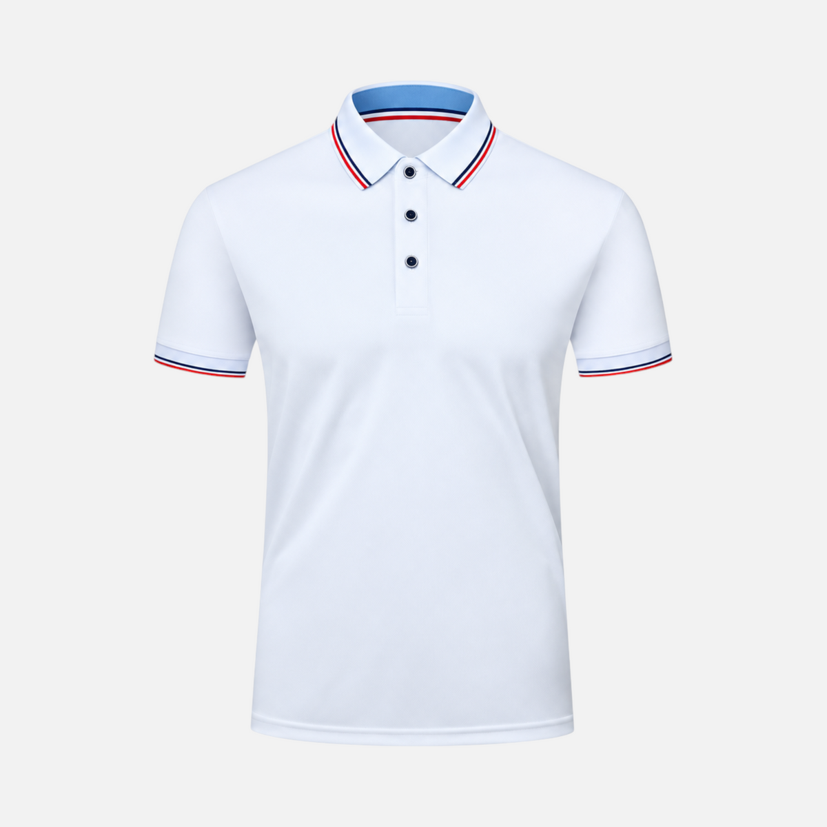 Valeniri | Men’s Polo Shirt – Short Sleeve Top with Striped Collar