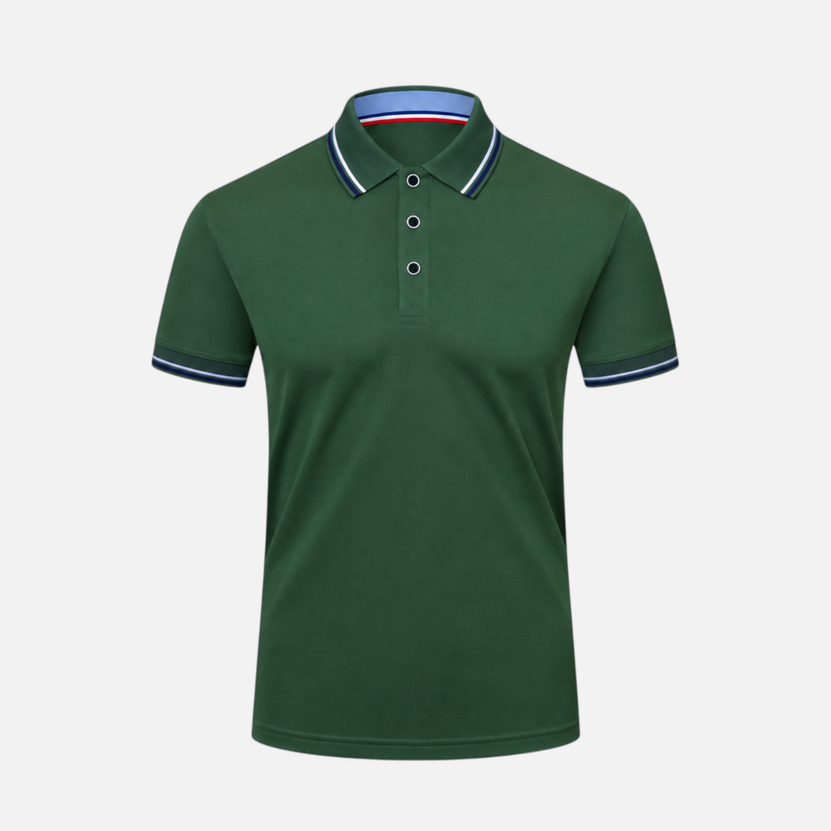 Valeniri | Men’s Polo Shirt – Short Sleeve Top with Striped Collar