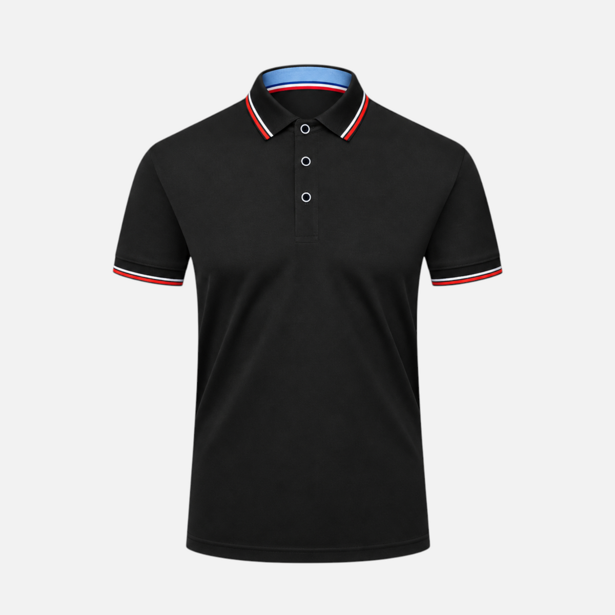 Valeniri | Men’s Polo Shirt – Short Sleeve Top with Striped Collar