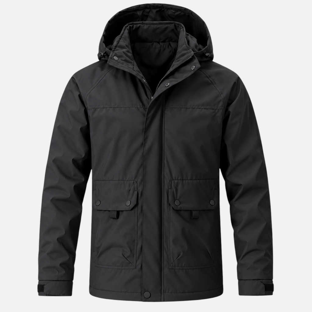 Valeniri | Men’s Parka Coat – Hooded Zip-Up Everyday Jacket