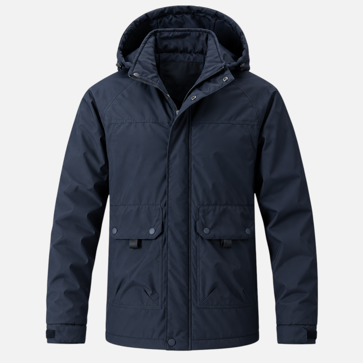 Valeniri | Men’s Parka Coat – Hooded Zip-Up Everyday Jacket