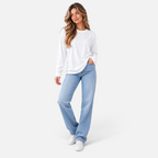 Valeniri | Women’s Crew Neck T-Shirt – Relaxed Fit Long Sleeve Top
