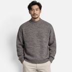Valeniri | Men’s Mock Neck Jumper – Long Sleeve Knitted Sweater