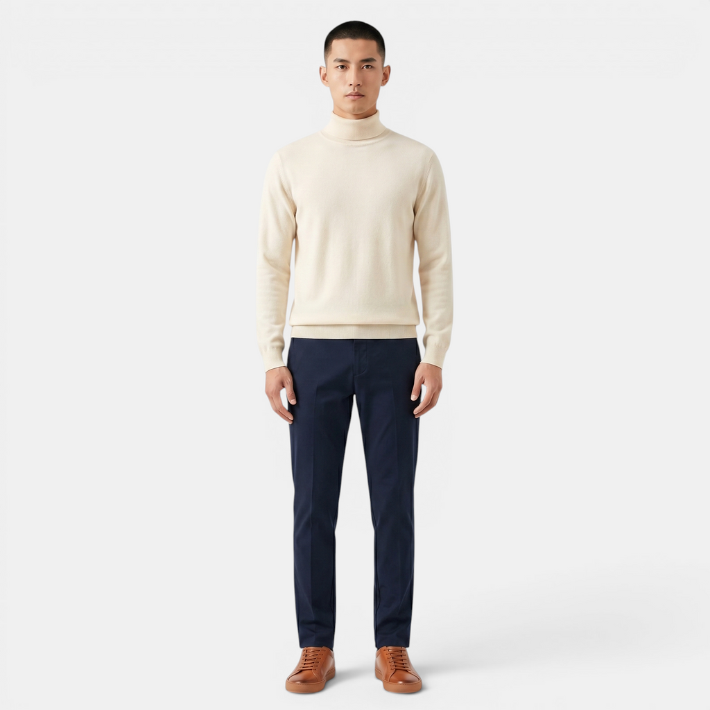 Valeniri | Men’s Classic Turtleneck Sweater Soft Knit Pullover
