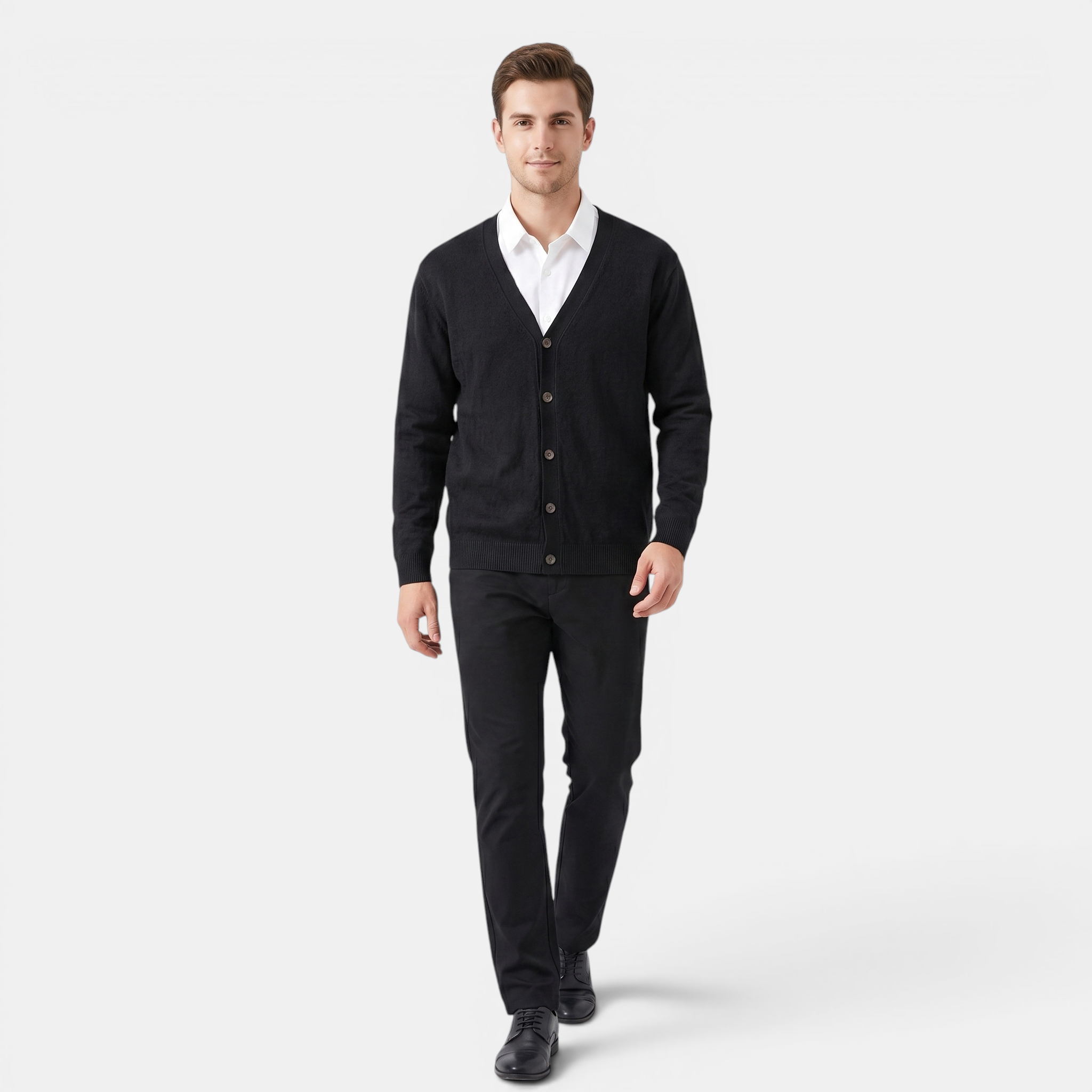 Valeniri | Men's Classic Cardigan Soft Knit Elegant Everyday Sweater