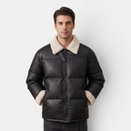 Valenri | Men's Fur Collar Puffer Jacket – Premium Cotton Coat