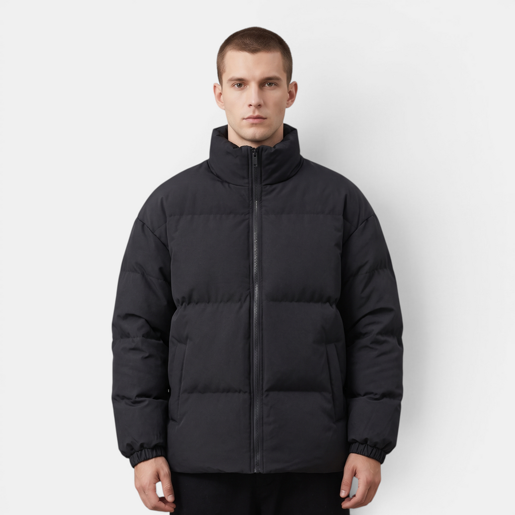 Valeniri | Men's Quilted Puffer Jacket Warm Lightweight Stand Collar Coat
