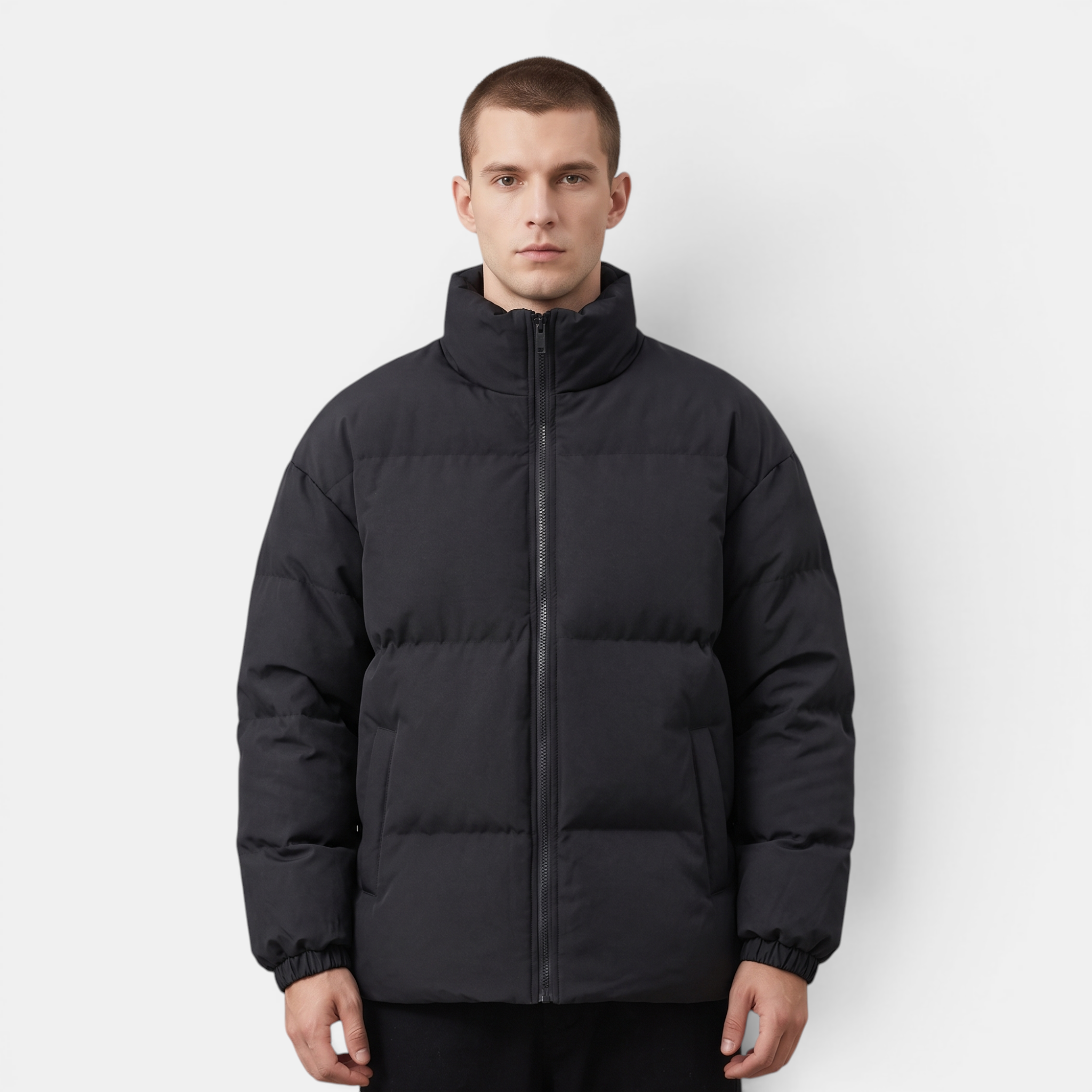 Valeniri | Men's Quilted Puffer Jacket Warm Lightweight Stand Collar Coat