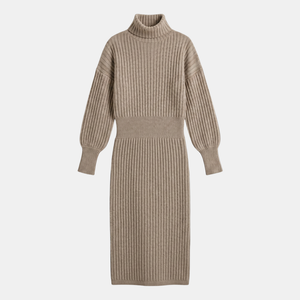 Valeniri | Women’s Soft Knit Pullover Dress Long Sleeve Casual Wear Dress