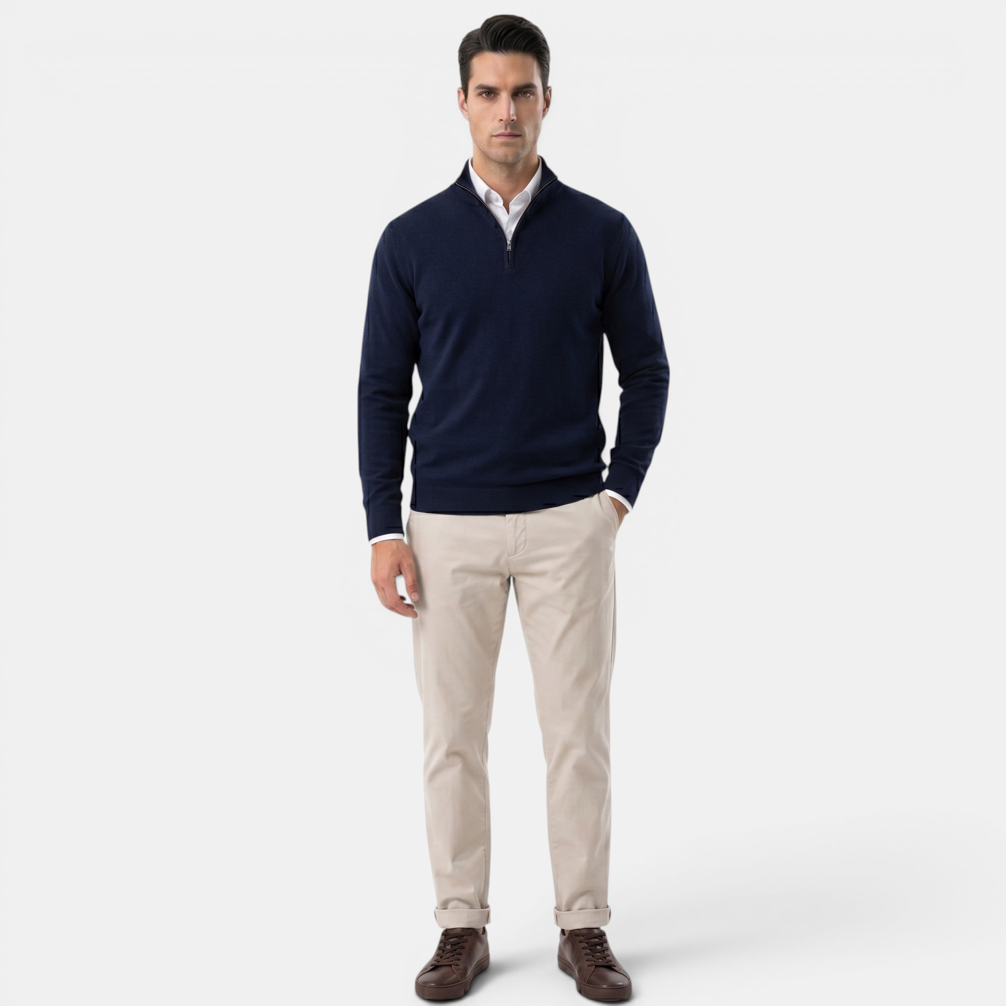 Valeniri | Men’s Slim Fit Zip Sweater for Casual Daily Wear