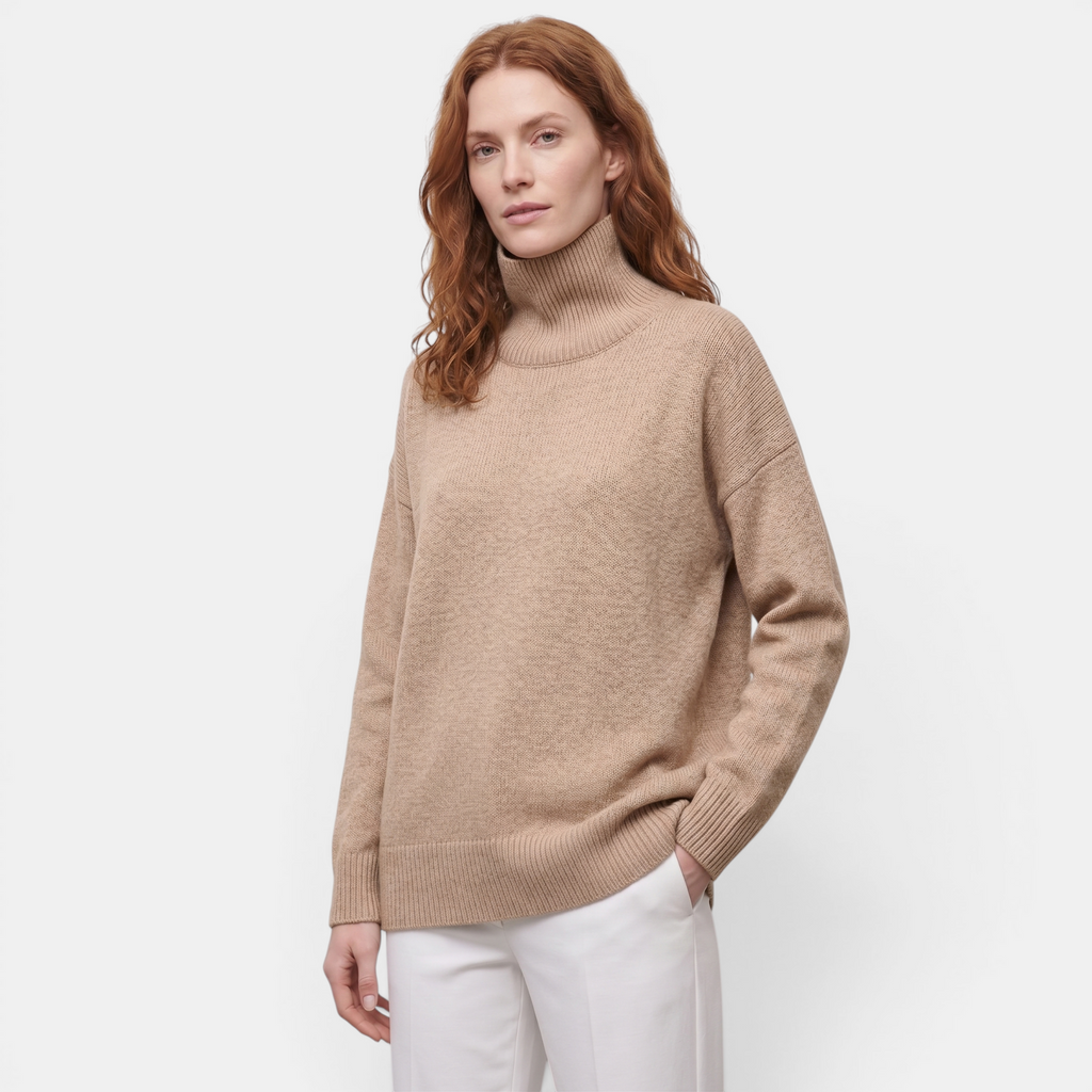 Valeniri | Women's Long Sleeve Turtleneck Sweater Classic Winter Knitwear