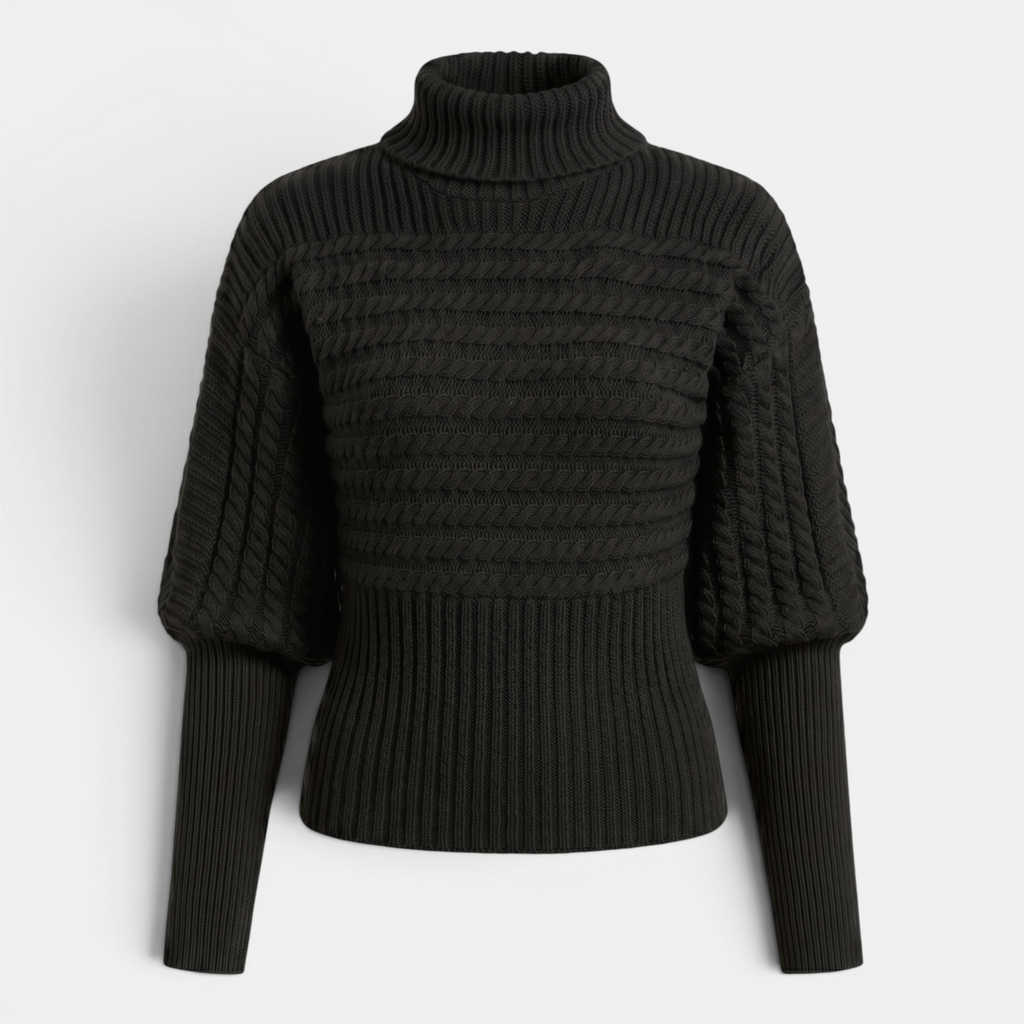Valeniri | Women’s High Neck Knit Pullover Sweater