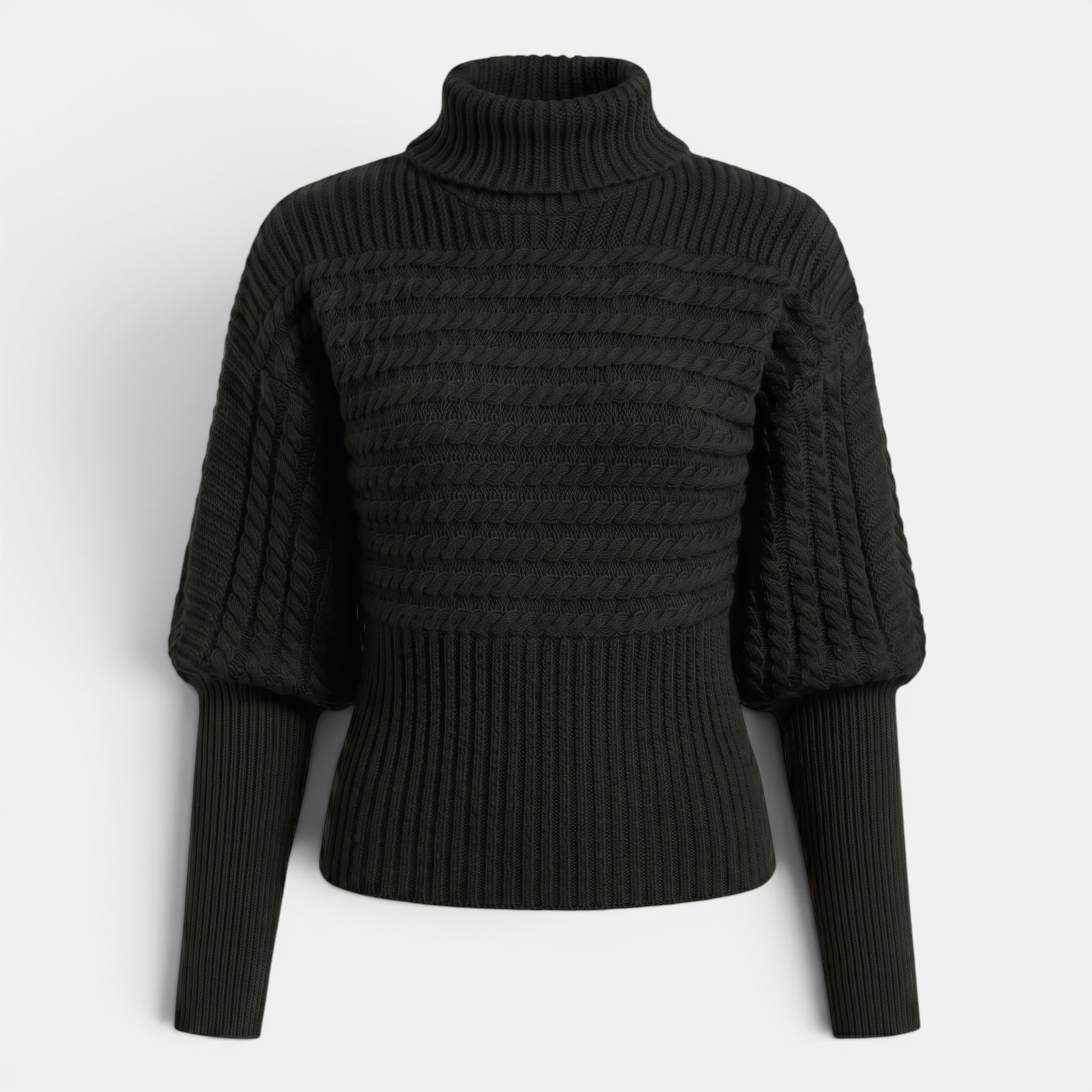Valeniri | Women’s High Neck Knit Pullover Sweater