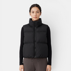 Women's Cotton Puffer Vest Warm Zip-Up Sleeveless Outerwear