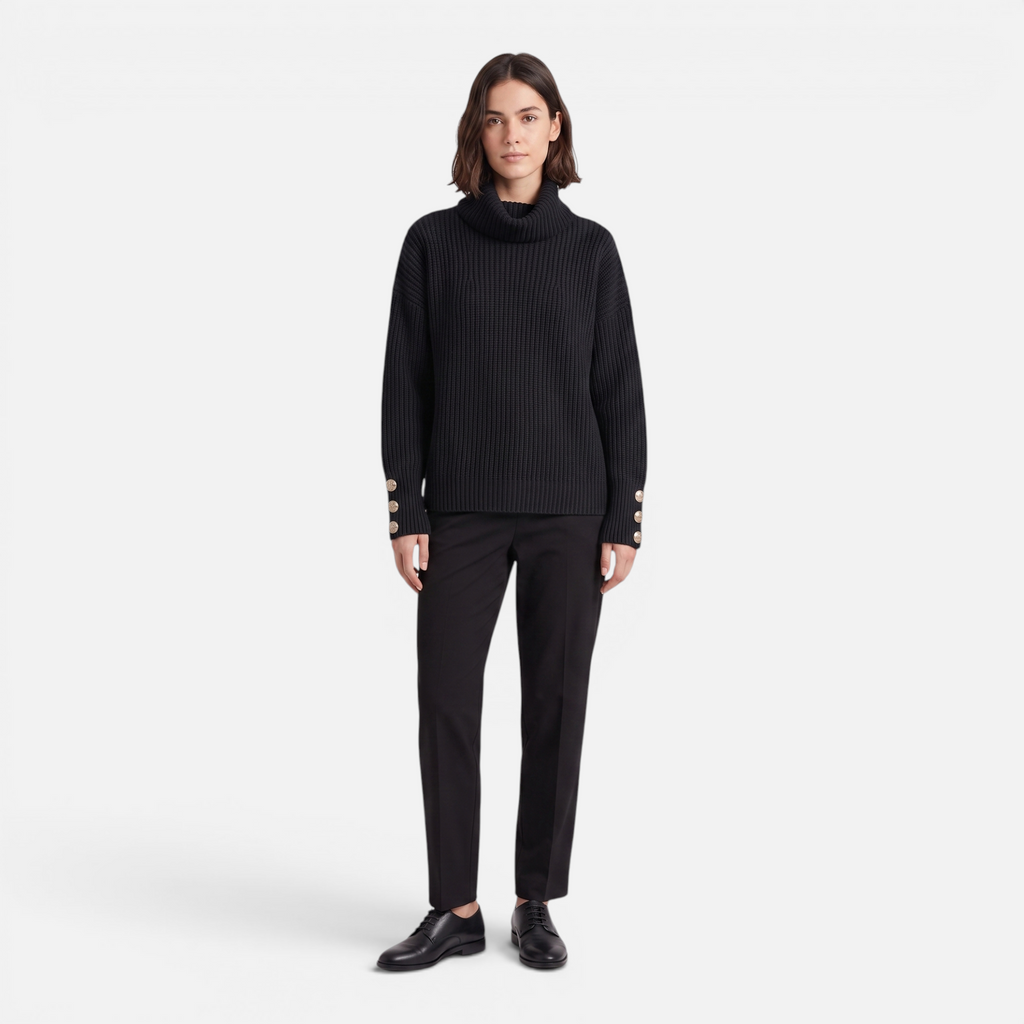 Valeniri | Women's Knit Turtleneck Sweater Soft Cozy Pullover