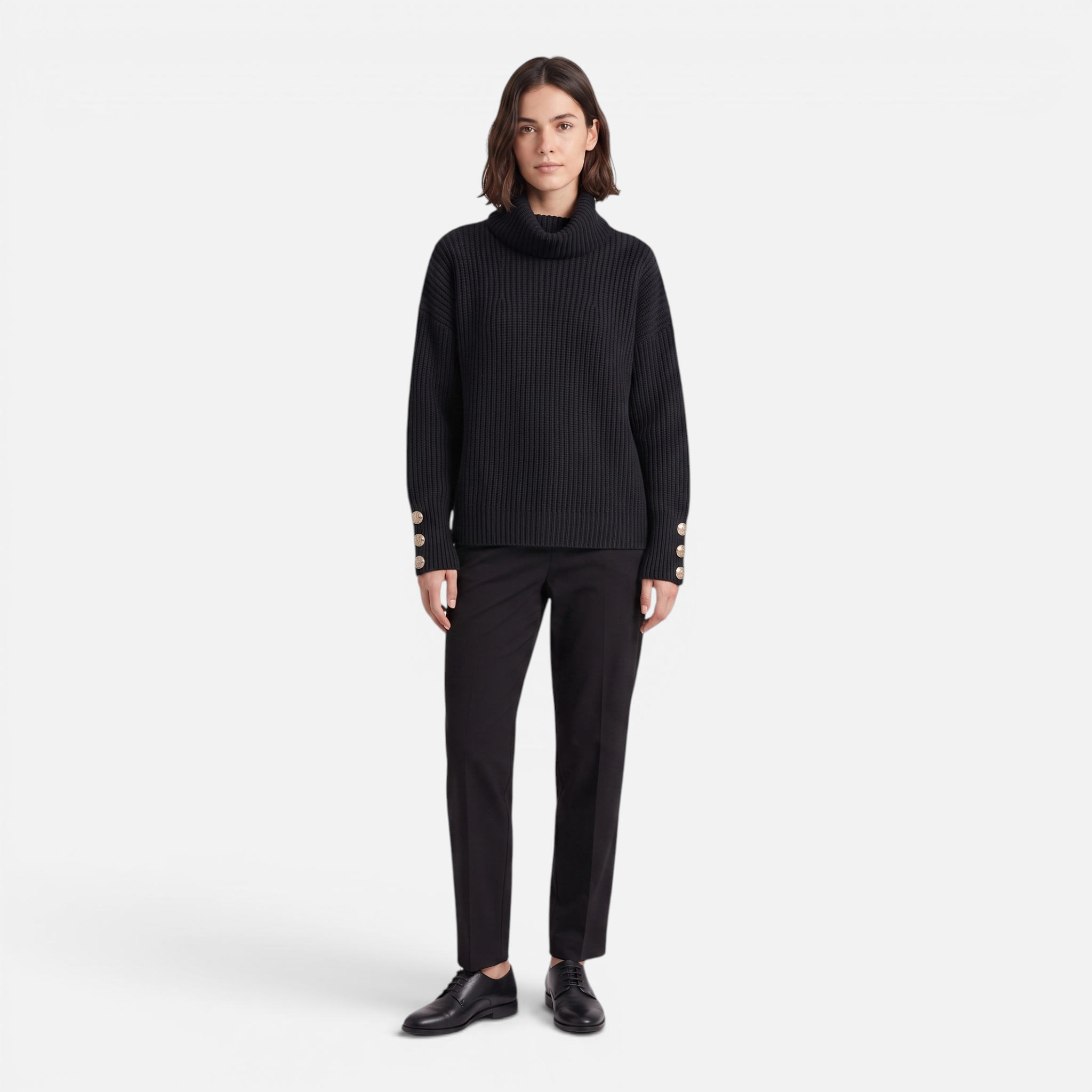 Valeniri | Women's Knit Turtleneck Sweater Soft Cozy Pullover