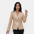 Valeniri | Women's Tailored Blazer Classic Fit Elegant Leather Jacket