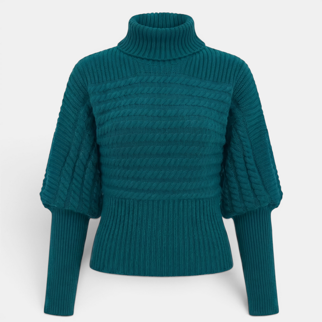 Valeniri | Women’s High Neck Knit Pullover Sweater
