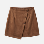 Valeniri | Women's High Waist Button Mini Skirt Classic A-Line Fit