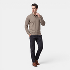 Valeniri | Men's Long Sleeve Polo Sweater Classic Knit Smart Casual