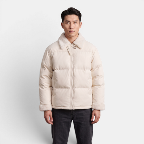 Valeniri | Men's Fur Collar Puffer Jacket – Premium Cotton Coat
