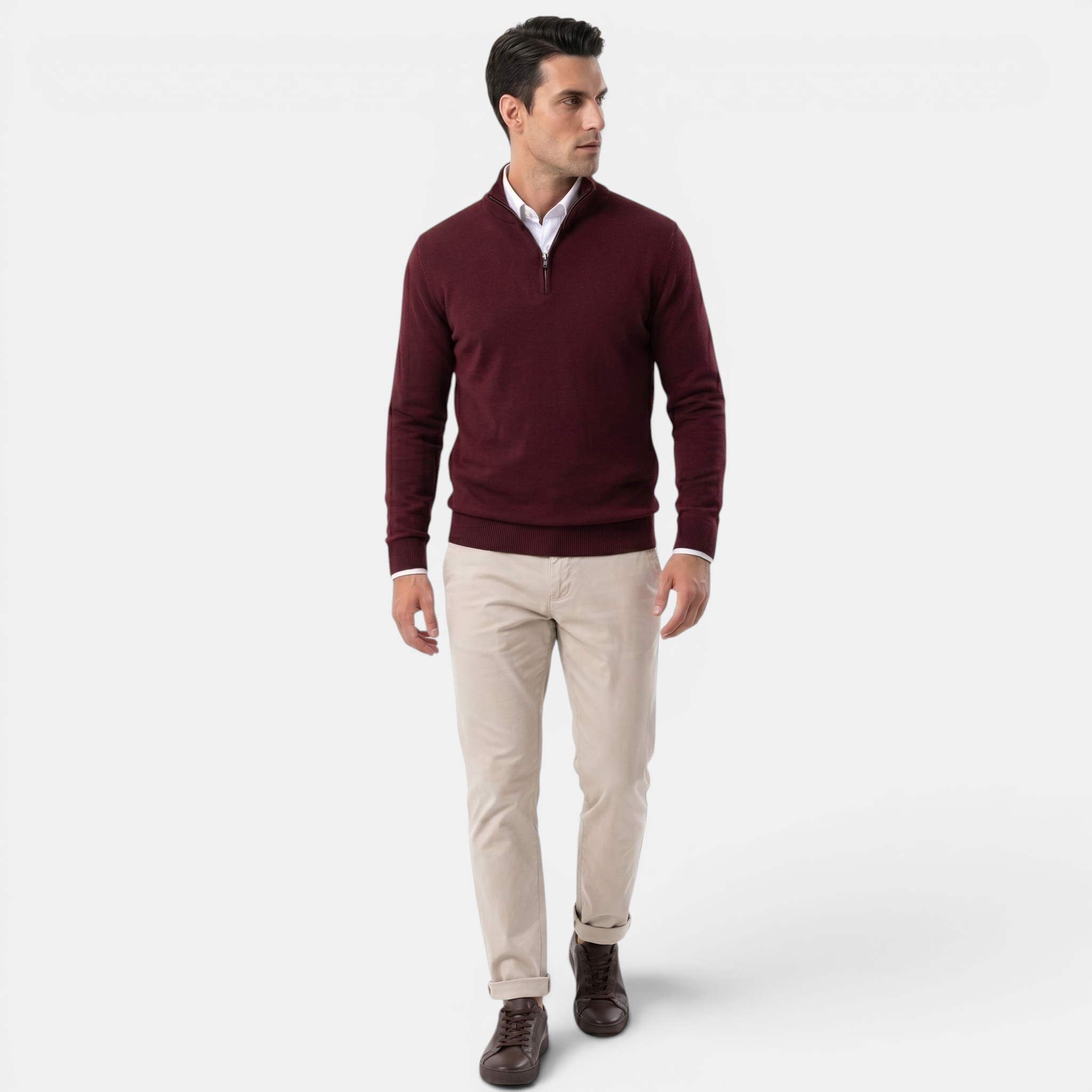 Valeniri | Men’s Slim Fit Zip Sweater for Casual Daily Wear