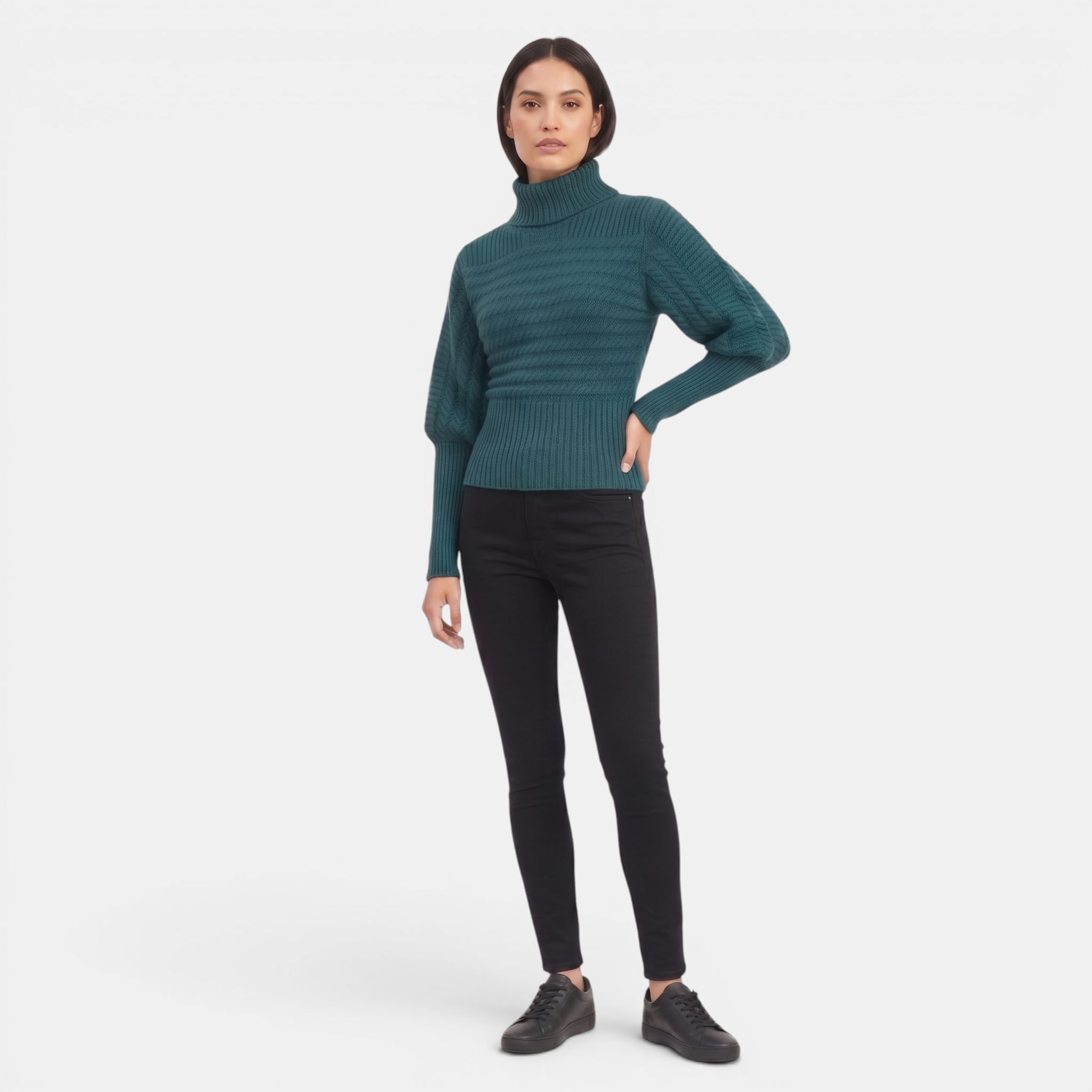 Valeniri | Women’s High Neck Knit Pullover Sweater