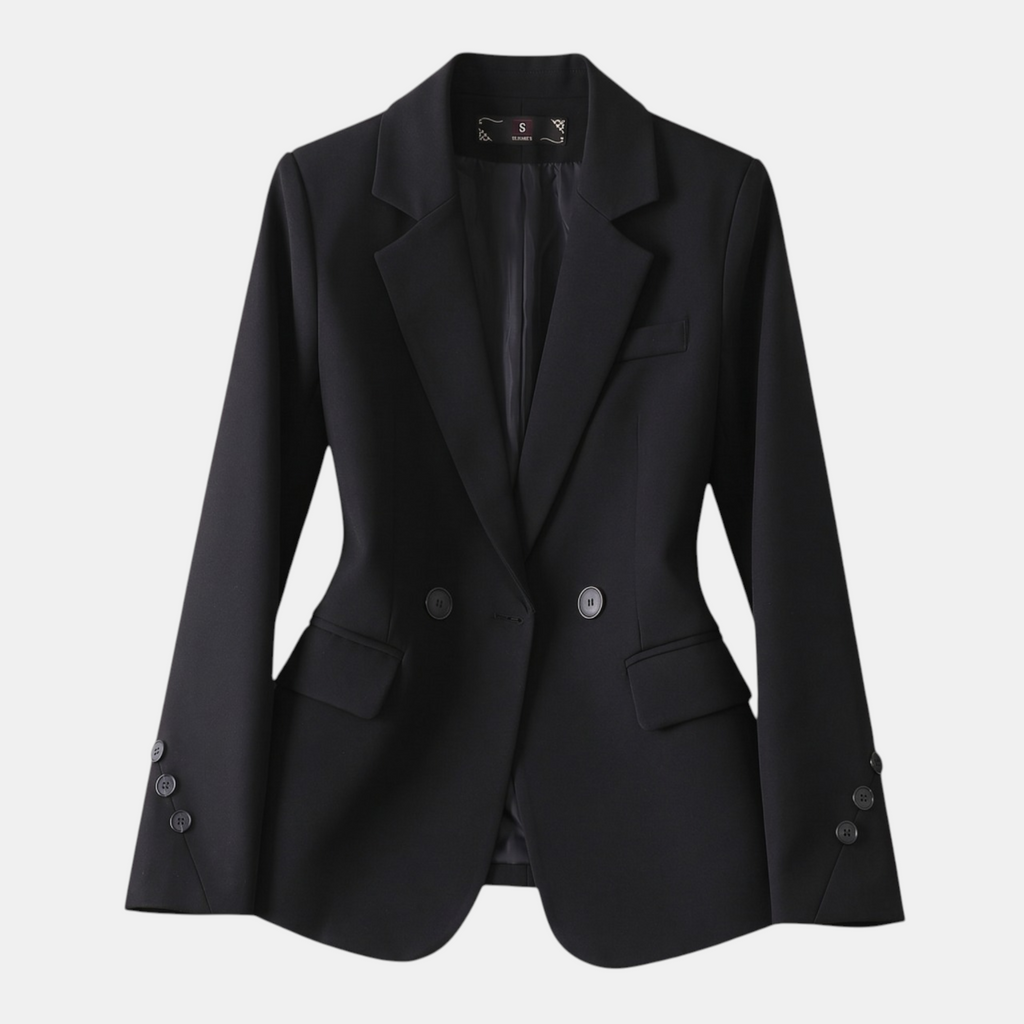 Valeniri | Women's Double Breasted Blazer Elegant Slim Fit Office Jacket