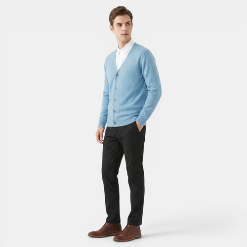 Valeniri | Men's Classic Cardigan Soft Knit Elegant Everyday Sweater