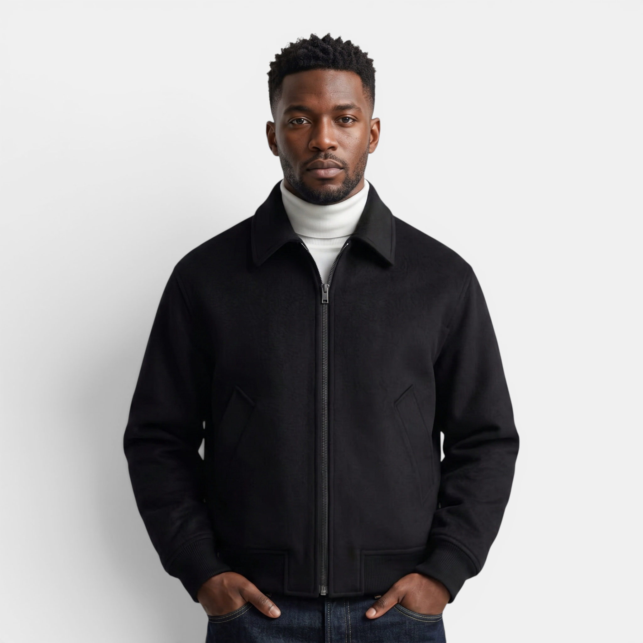Valeniri | Men's Wool Blend Collar Jacket Classic British Style Outerwear