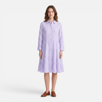 Valeniri | Women's Striped Button-Up Shirt Dress Classic Long Sleeve Dress