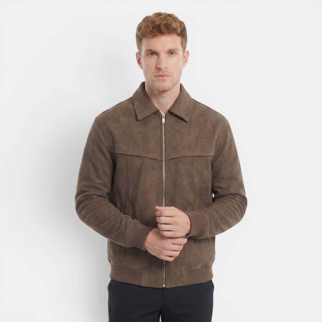 Valeniri | Men's Vintage PU Leather Jacket Classic Bomber Style