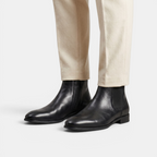 Valeniri | Men’s Classic Chelsea Boots Leather Slip On Formal Dress Shoes