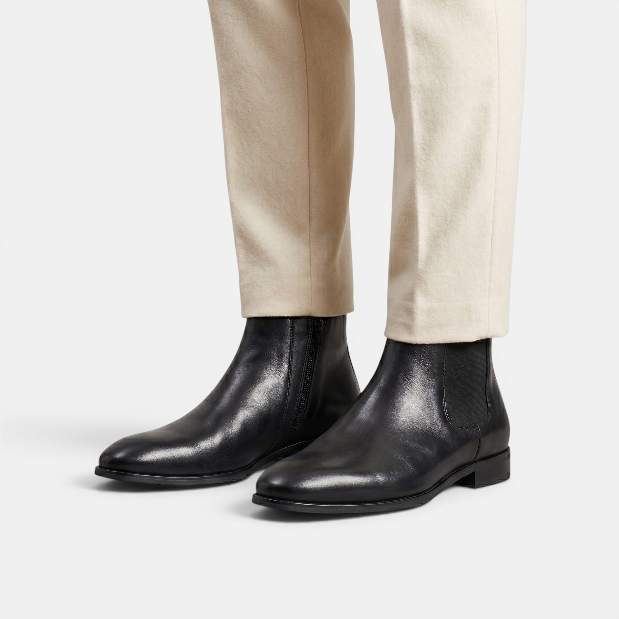 Valeniri | Men’s Classic Chelsea Boots Leather Slip On Formal Dress Shoes