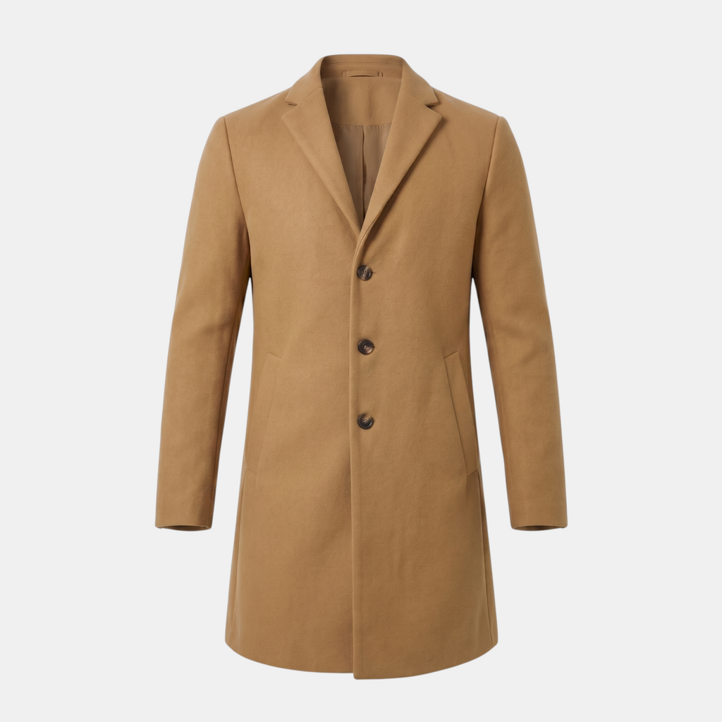 Valeniri | Men’s Tweed Coat Warm Wool Blend Classic Fit Jacket