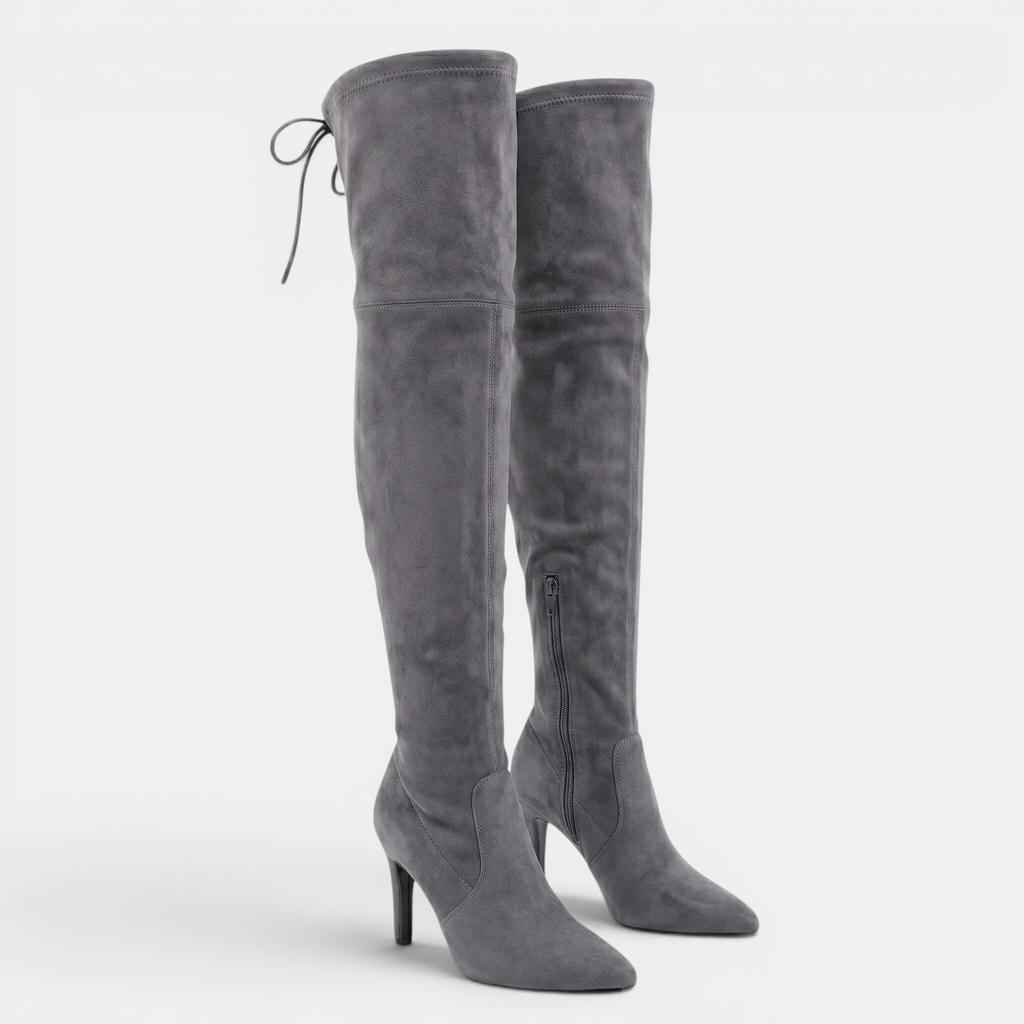 Valeniri | Women’s Tall Leather Boots High Heel Over Knee Stylish Boots