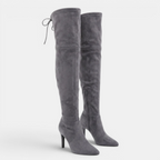 Valeniri | Women’s Tall Leather Boots High Heel Over Knee Stylish Boots