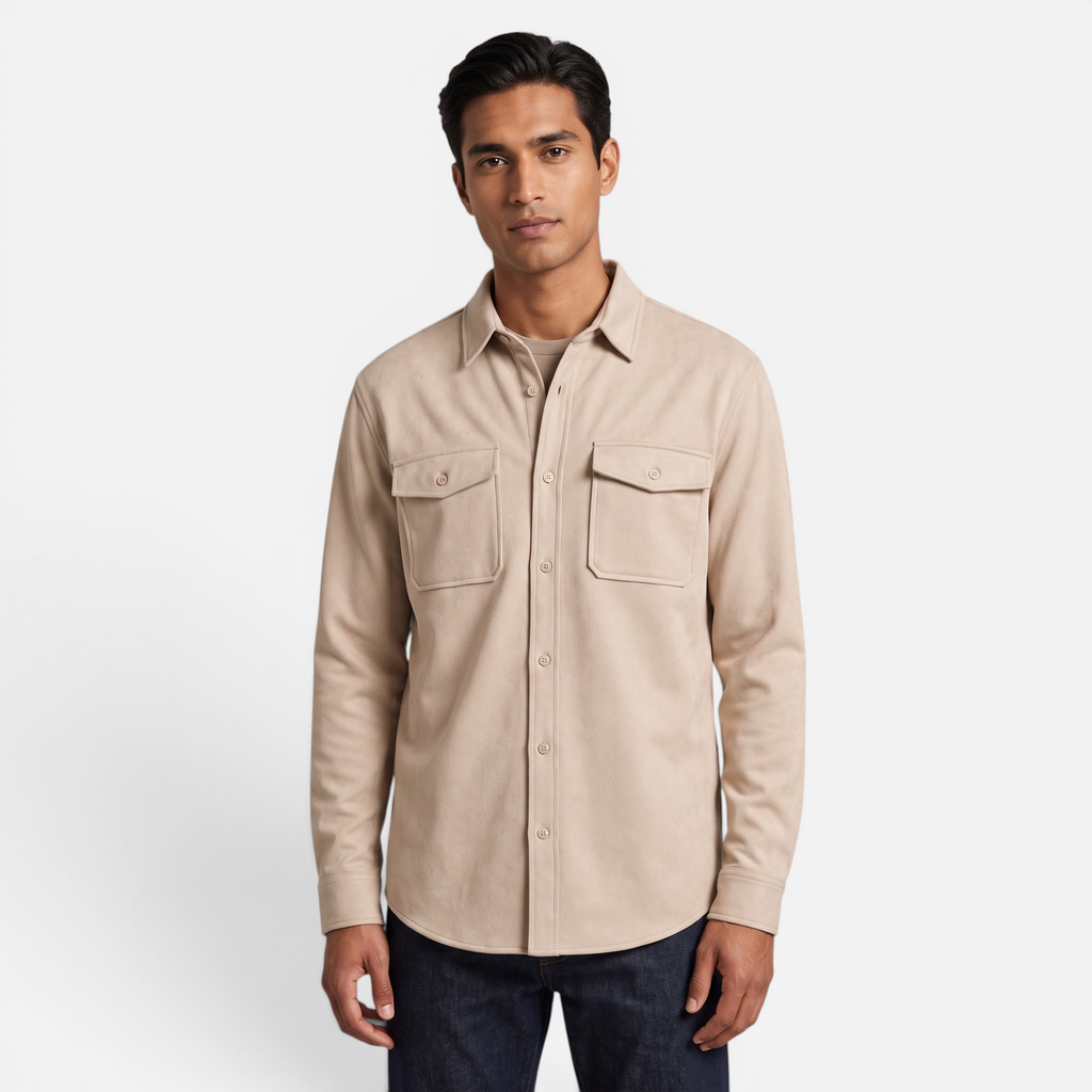 Valeniri | Men's Cotton Long Sleeve Workwear Shirt – Relaxed Fit