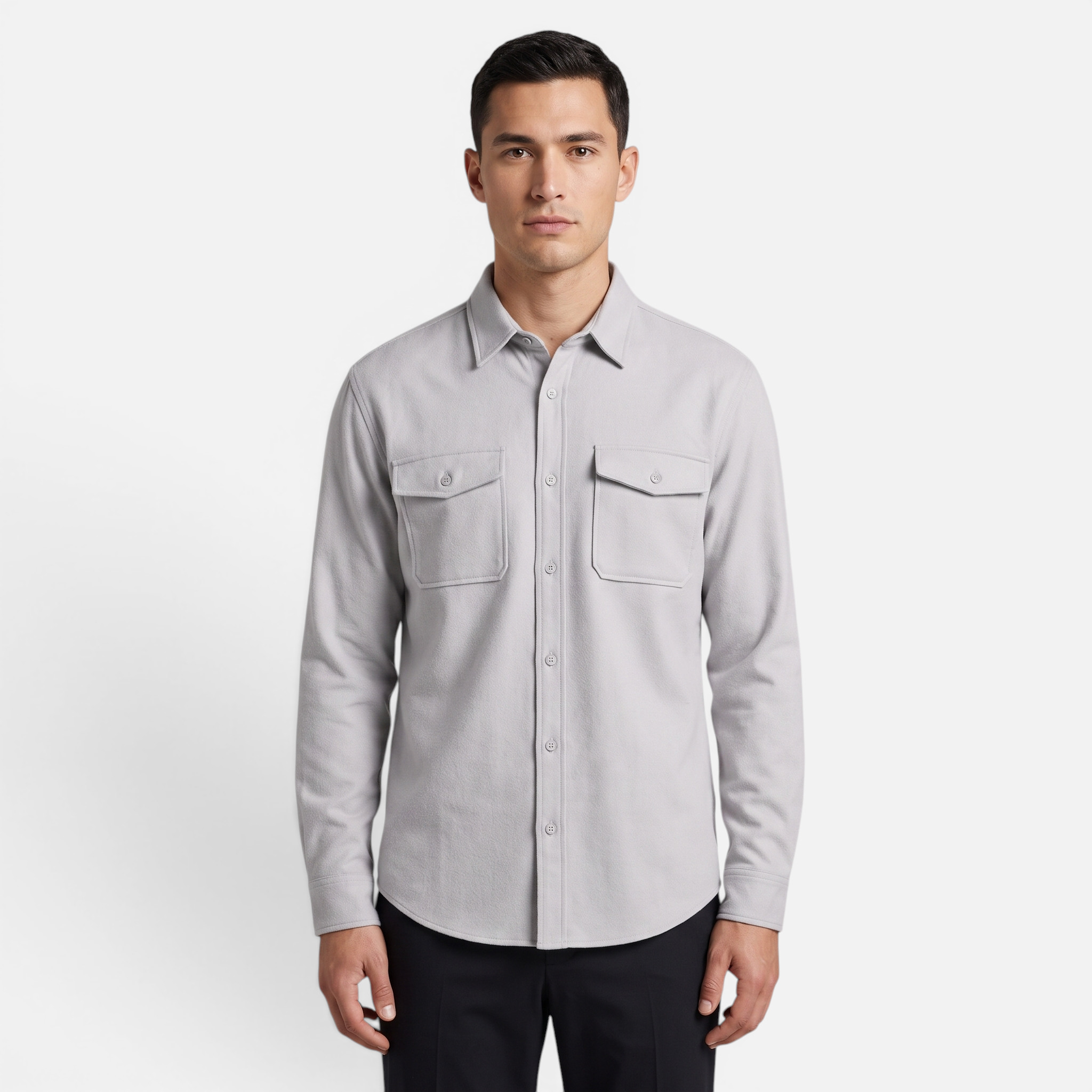 Valeniri | Men's Cotton Long Sleeve Workwear Shirt – Relaxed Fit