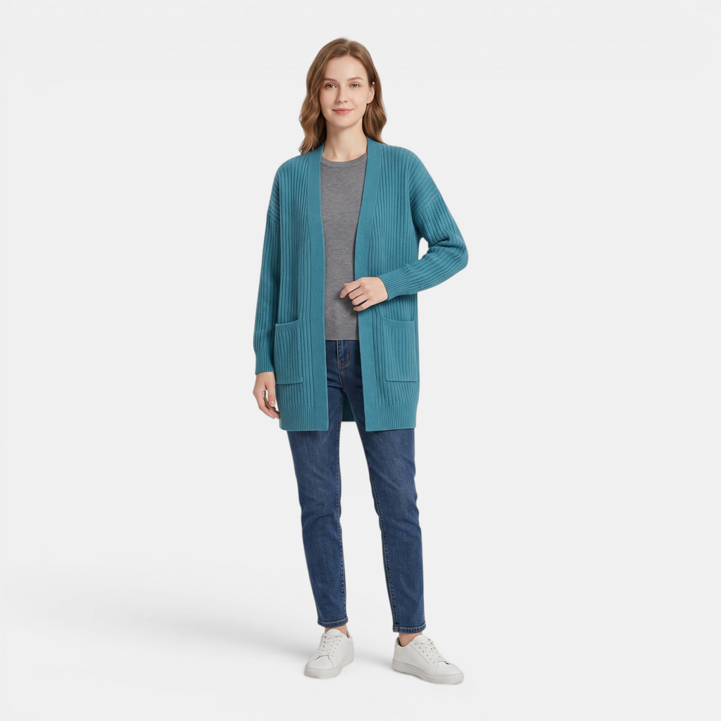 Valeniri | Women's Shawl Collar Knit Cardigan Soft Open Front