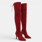 Valeniri | Women’s Tall Suede Boots High Heel Over Knee Stylish Boots