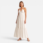 Valeniri | Women's Halter Maxi Dress Elegant Open Back Dress