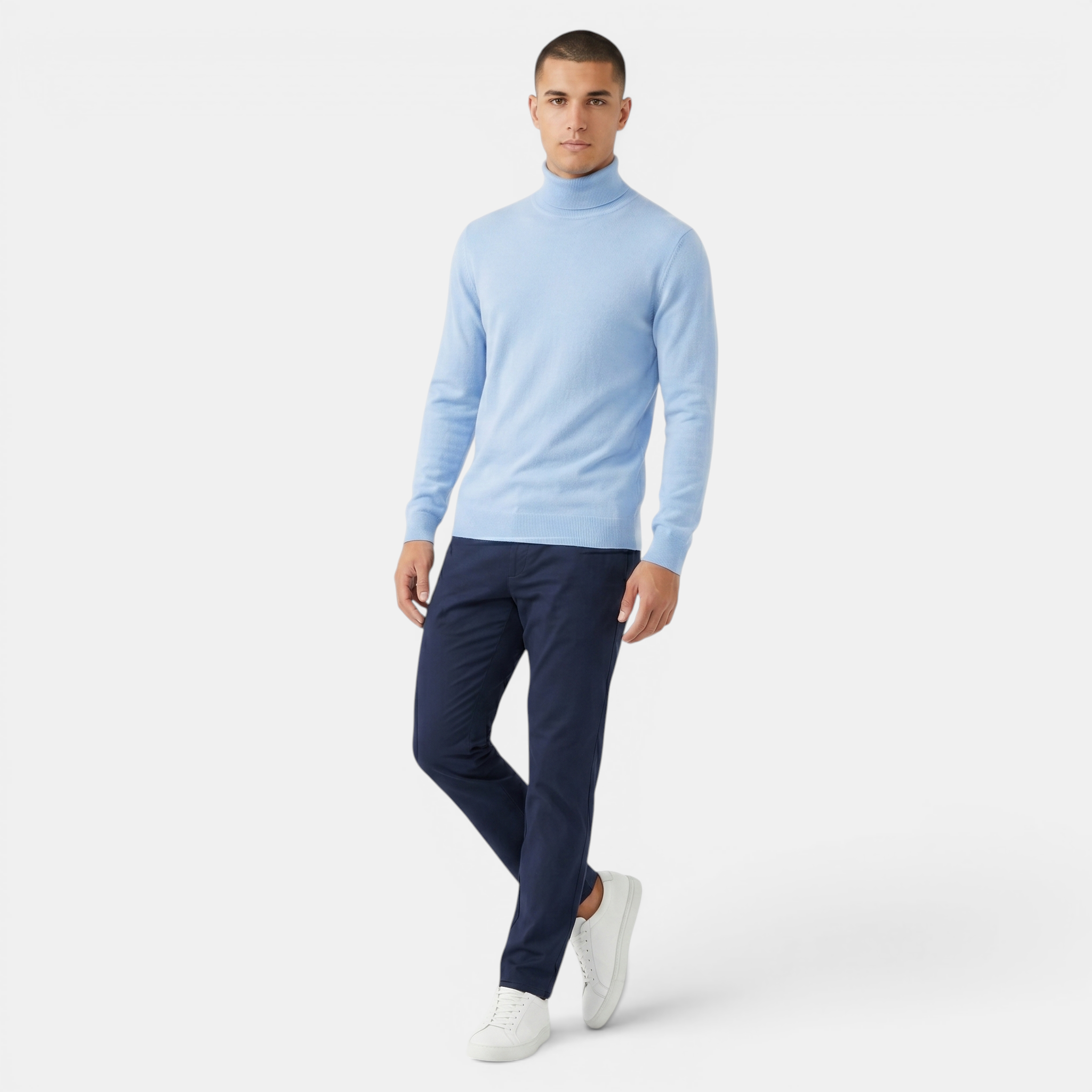 Valeniri | Men’s Classic Turtleneck Sweater Soft Knit Pullover