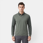 Valeniri | Men's Long Sleeve Polo Sweater Classic Knit Smart Casual
