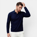 Valeniri | Men's Long Sleeve Polo Shirt – Stand Collar Casual Classic Fit