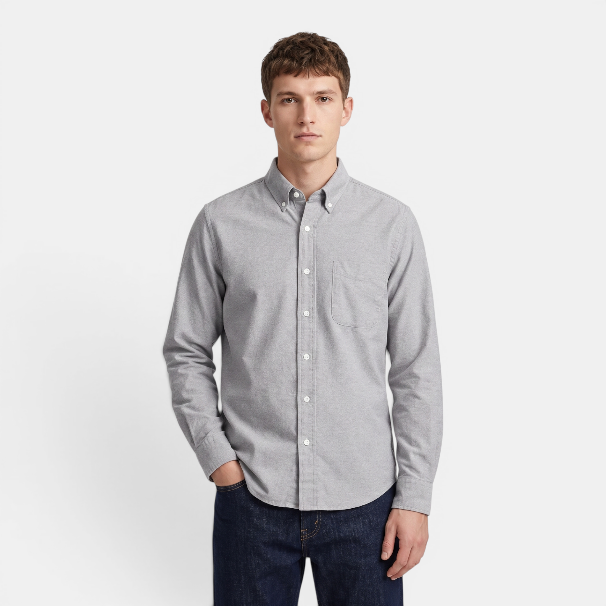 Valeniri | Men's Oxford Cotton Button-Down Shirt Classic Relaxed Fit
