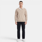 Valeniri | Men’s Long Sleeve Polo Sweater Classic Fit Casual Knit Top