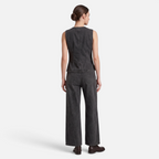 Valeniri | Women's Denim Two-Piece Set Relaxed Fit Button-Up & Wide Leg Pants