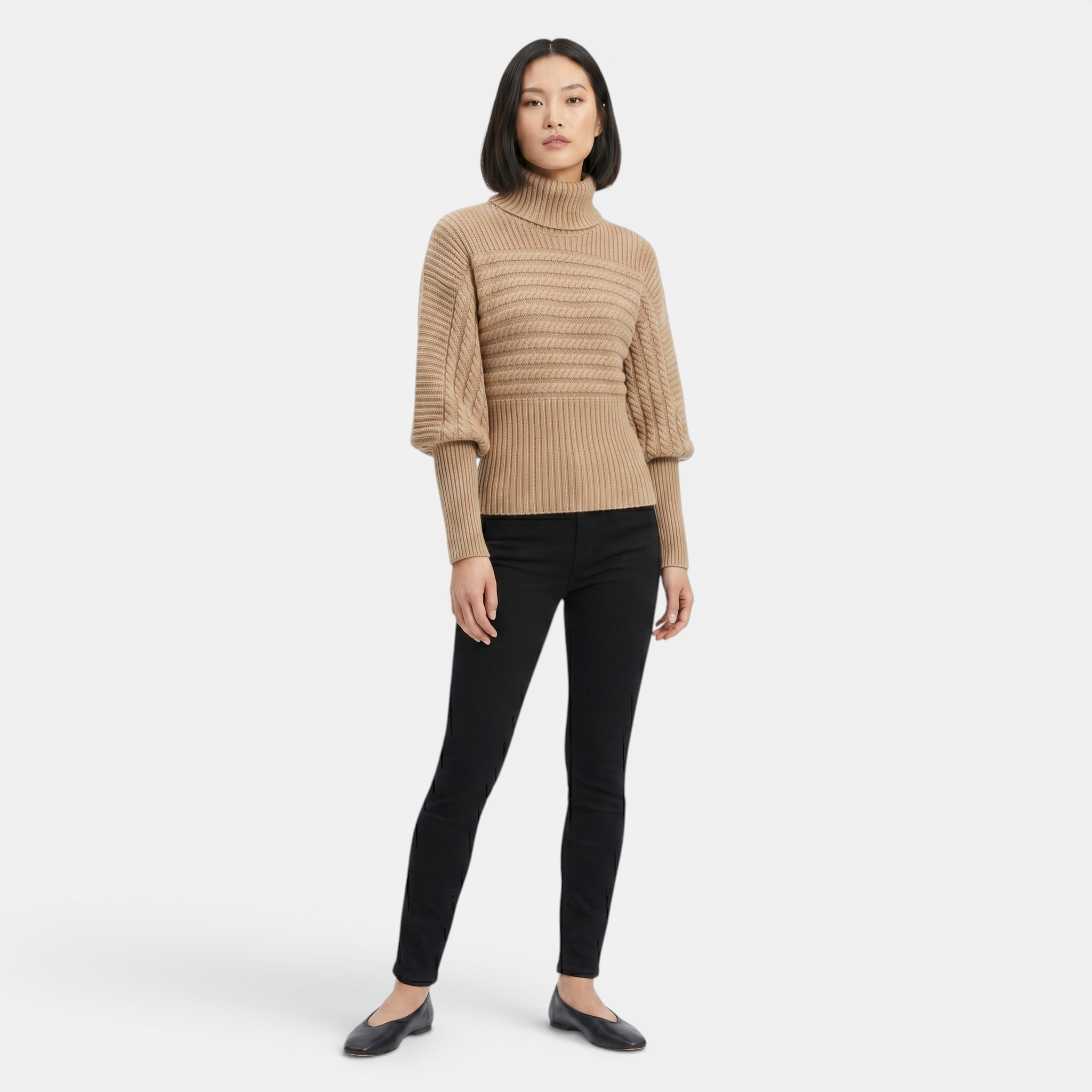 Valeniri | Women’s High Neck Knit Pullover Sweater