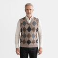 Valeniri | Men's Wool Sweater Vest V-Neck Knit Warm Classic Fit